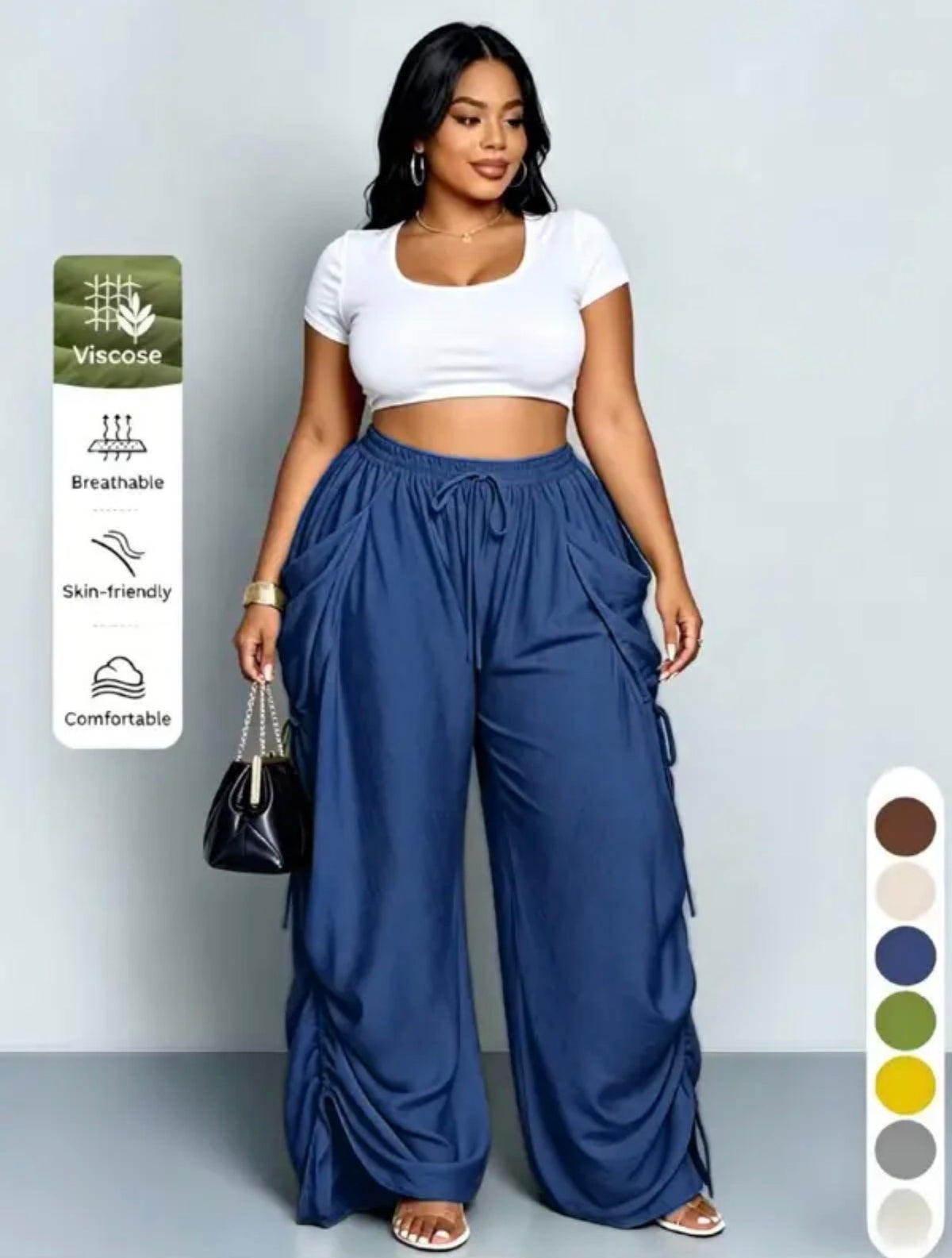 Ava High-Waist Harem Pants