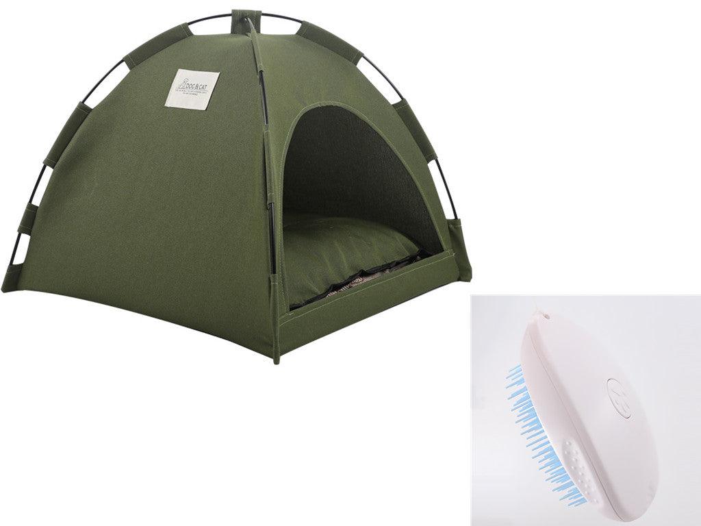 Cat Tent Cooling Mat Dog House Pet Sofa Camping Dog Bed With Cushion For Dog Kennel Indoor Cat Nest Cat Bed Pets Products null