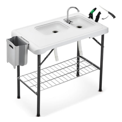 42.5-Inch Portable Camping Sink Table