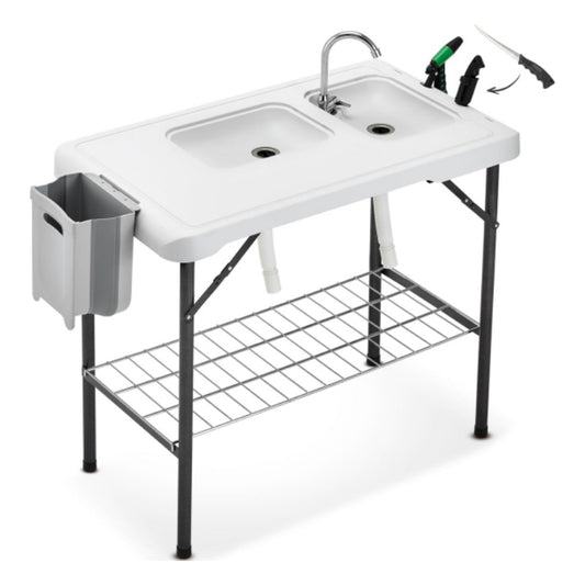 42.5-Inch Portable Camping Sink Table