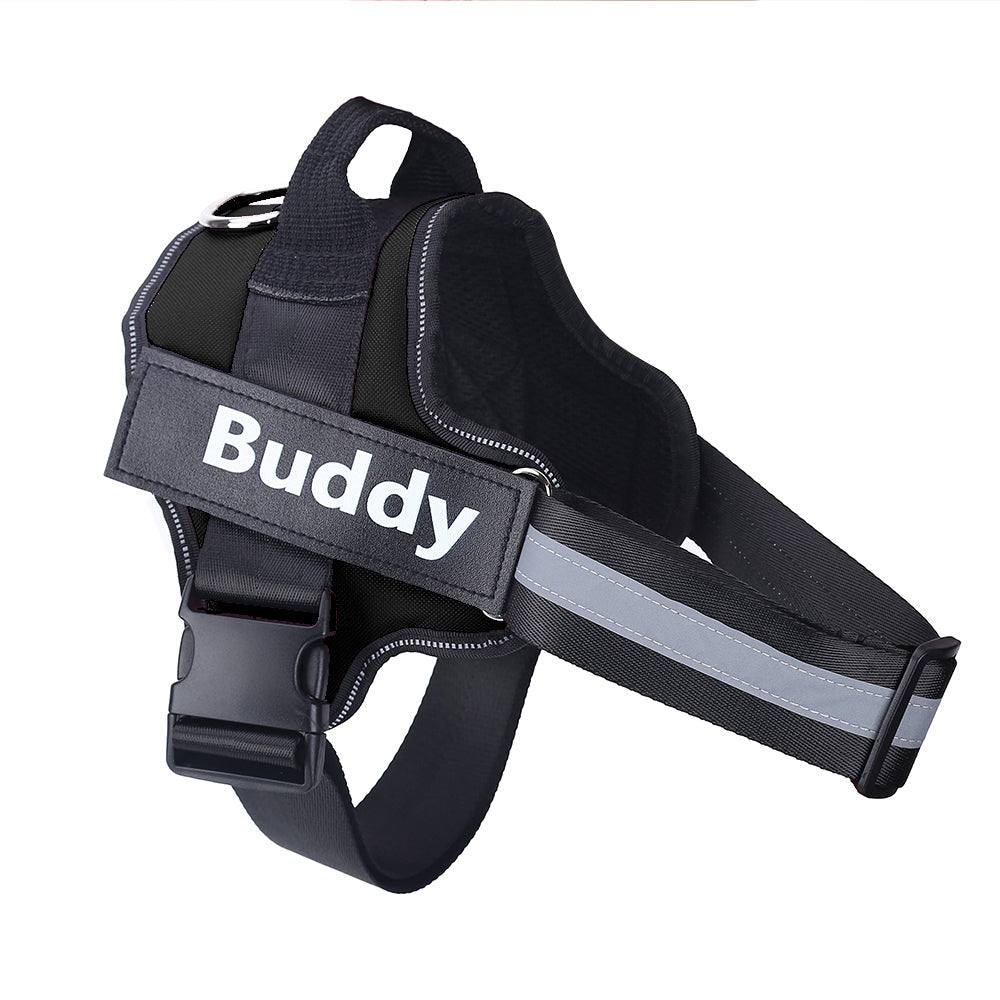 Personalized Dog Harness NO PULL Reflective Breathable Adjustable Pet Harness Vest For Small Large Dog Custom Patch Pet Supplies null