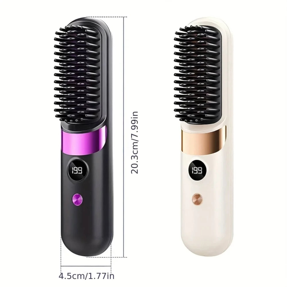 Portable Rechargeable Hair Straightener Comb Dream Voice