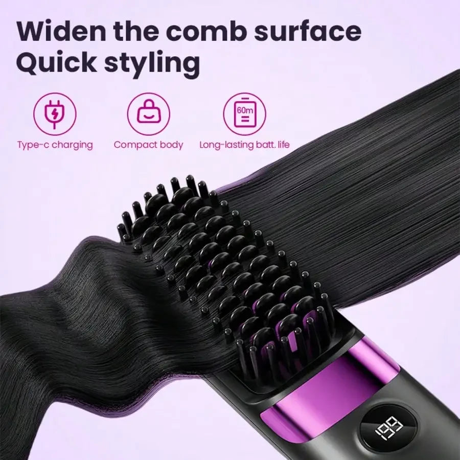 Portable Rechargeable Hair Straightener Comb Dream Voice