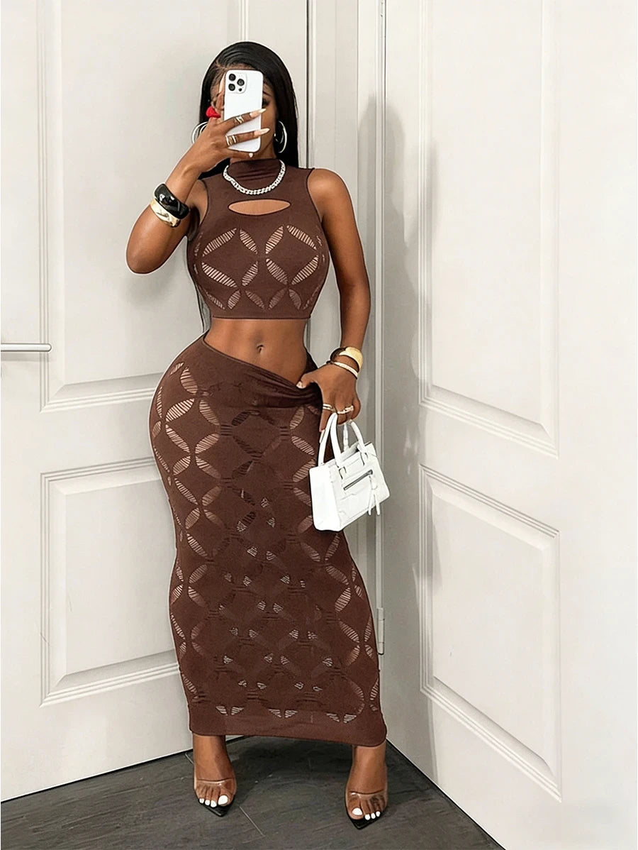 Mesh Two Piece Clubwear Set Dream Voice