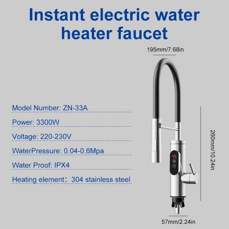 Instant Heating Kitchen Water Tap Dream Voice