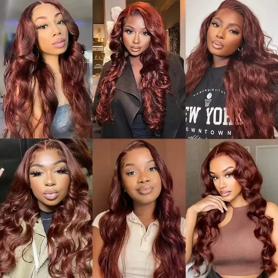 Reddish Brown Body Wave Wig Dream Voice