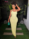 Backless Halter Bodycon Maxi Dress Dream Voice