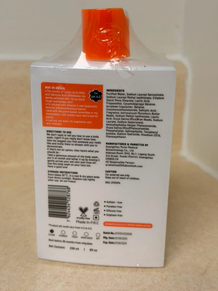 AHA Body Lotion – 5% AHA + Niacinamide + Shea Butter OYMOUY