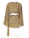 Knit Crop Top and Bandage Skirt Set Dream Voice