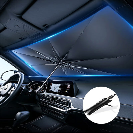 ☀️LAST DAY SALE – ONLY ￡12.99!!🔥Upgraded Car Windshield Sun Shade Umbrella🚗Foldable Heat Insulation Front Window Sun Visor