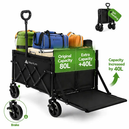Collapsible Wagon | All-Terrain Wheels | 220 lb Weight Capacity