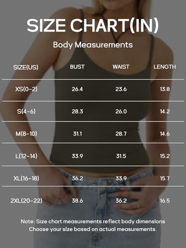 PINKMSTYLE Women's Basic Double Lined Scoop Neck Tank Tops Adjustable Cami Tank Summer Sleeveless Tops