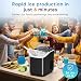 NEWBULIG Ice Maker, Countertop Ice Machine with Handle