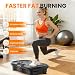 AXV Vibration Plate Fitness Platform Exercise Machine Vibrating Shaking Full Body Shaker Workout Vibrate Stand Shake Board Sport for Weight Loss Fat Burner for Gym Home Office