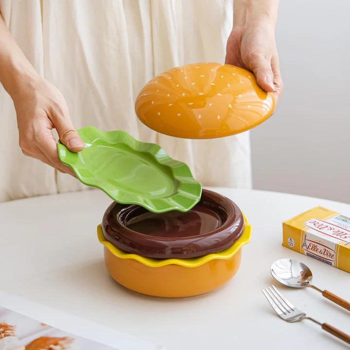 Ceramic Burger Set