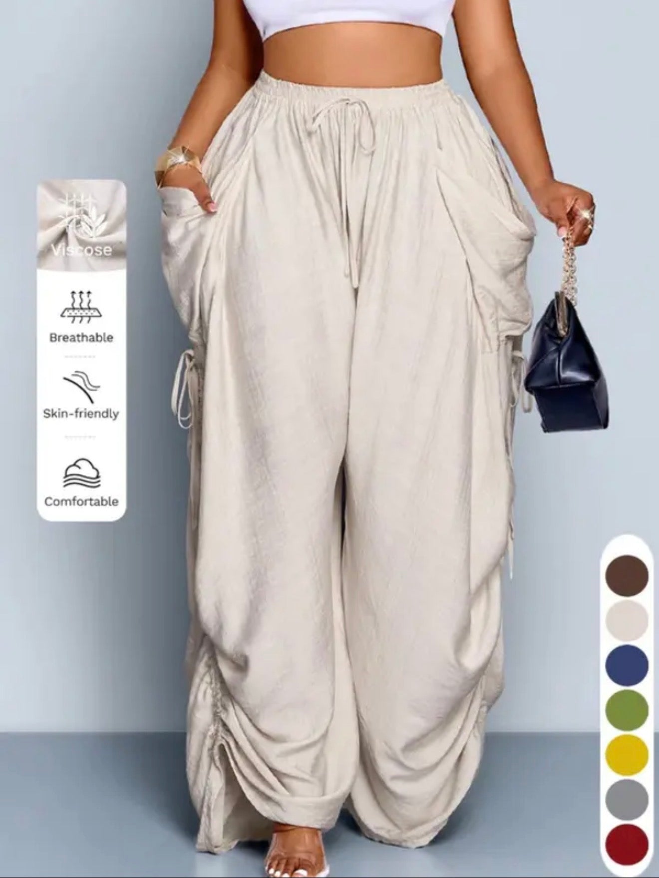 Ava High-Waist Harem Pants