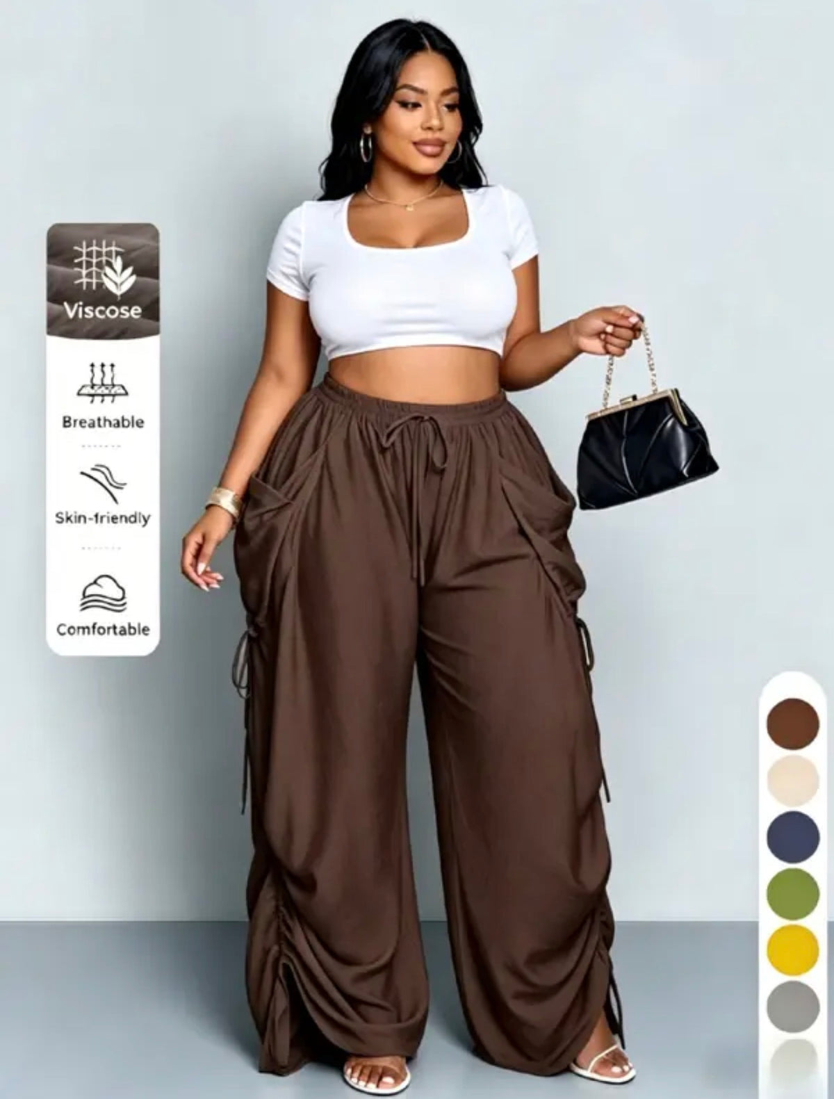 Ava High-Waist Harem Pants