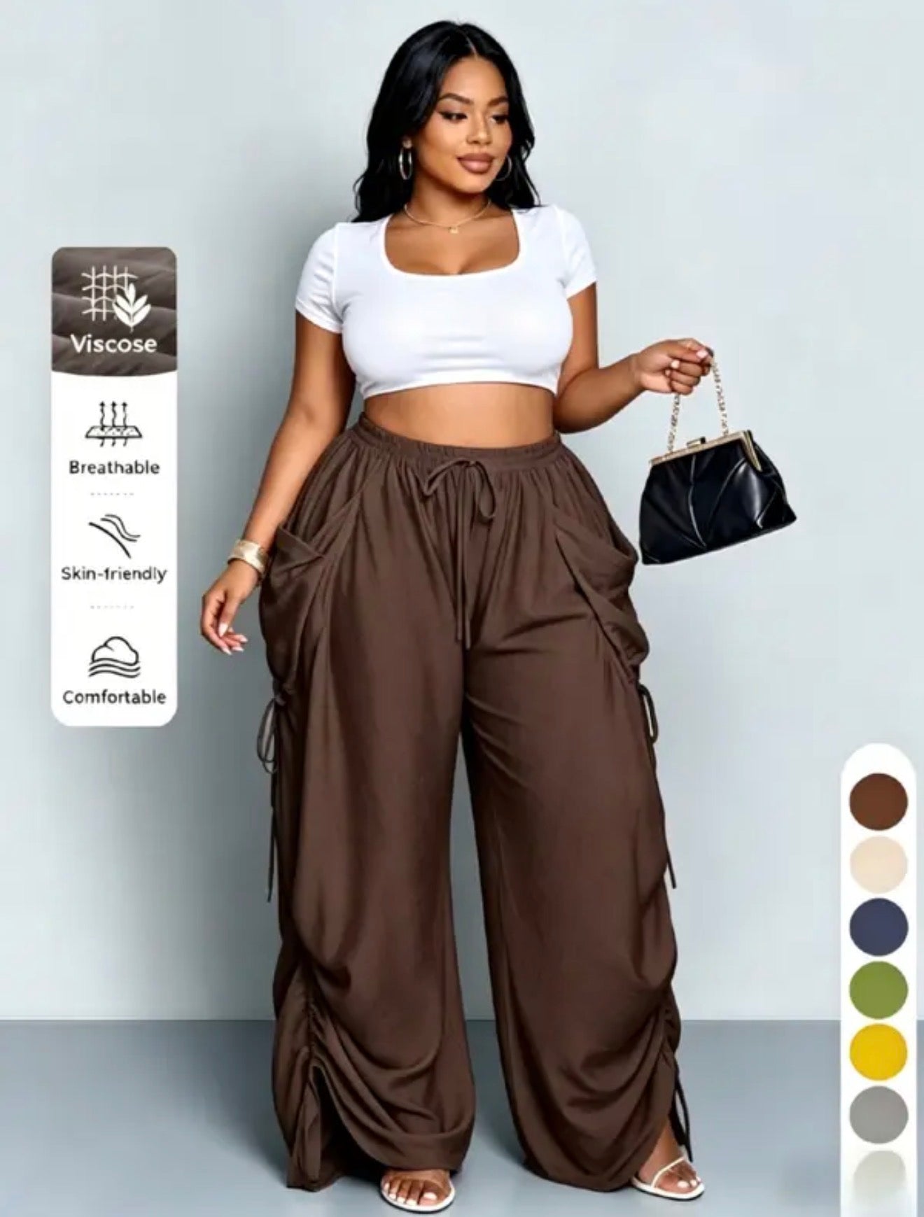 Ava High-Waist Harem Pants