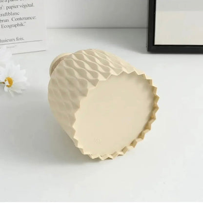 Plastic Water Ripple Design Vase