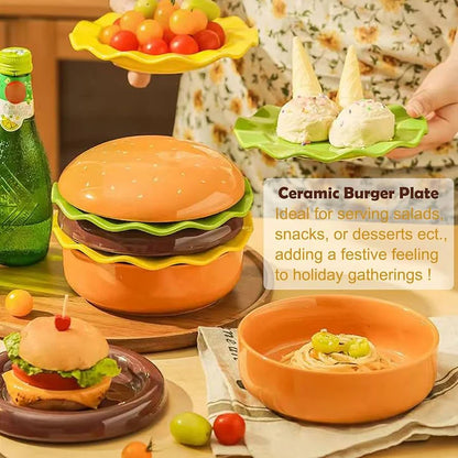 Ceramic Burger Set