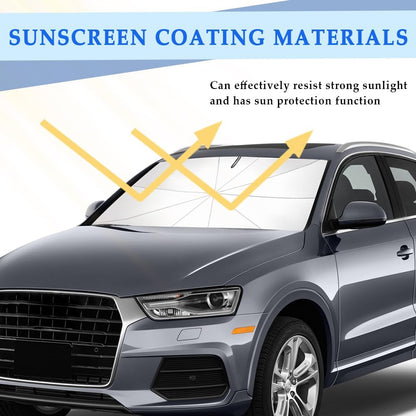 ☀️LAST DAY SALE – ONLY ￡12.99!!🔥Upgraded Car Windshield Sun Shade Umbrella🚗Foldable Heat Insulation Front Window Sun Visor