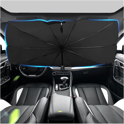 ☀️LAST DAY SALE – ONLY ￡12.99!!🔥Upgraded Car Windshield Sun Shade Umbrella🚗Foldable Heat Insulation Front Window Sun Visor