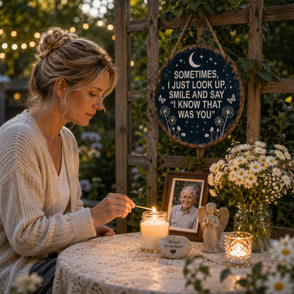 Memorial Garden Hanging Sign