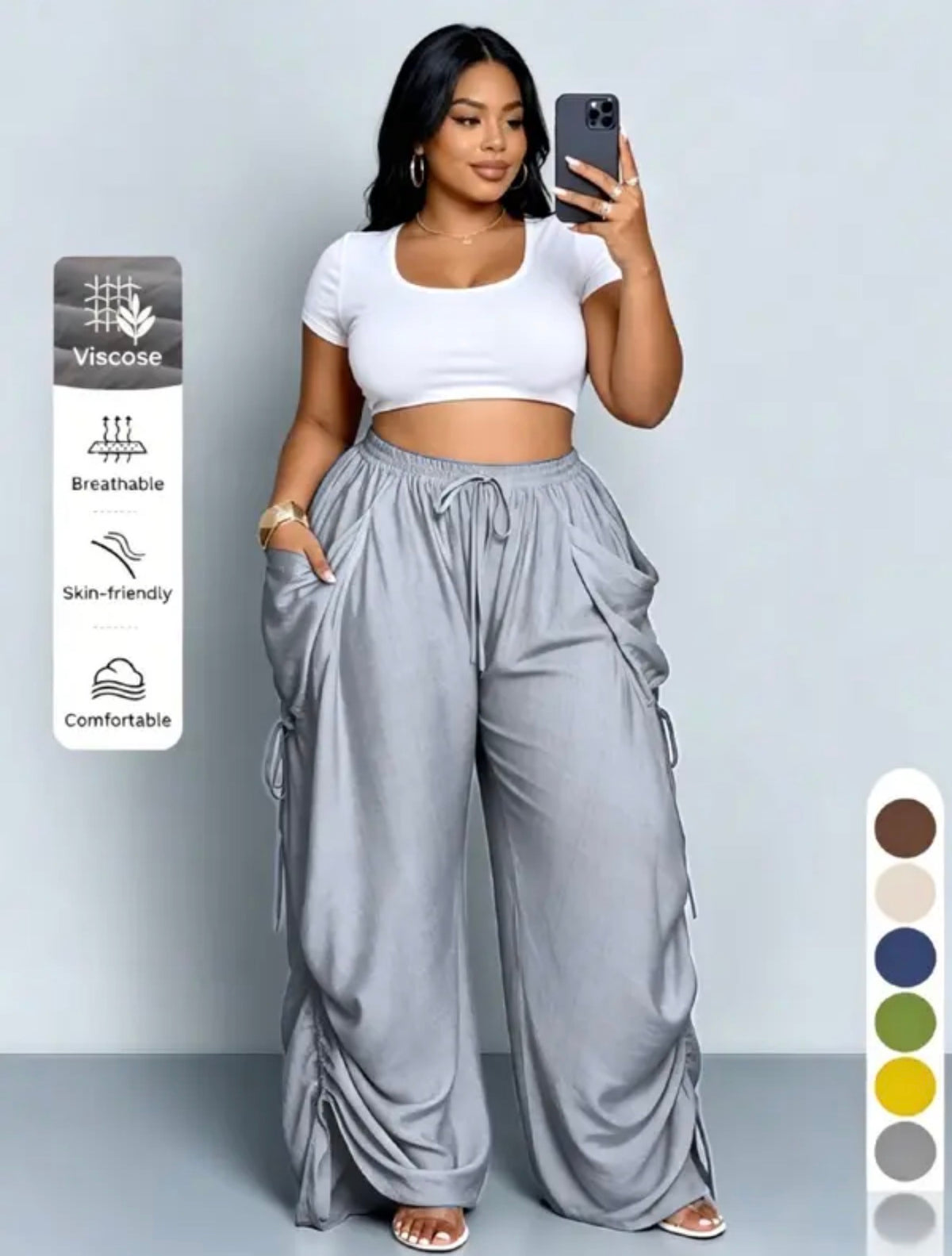 Ava High-Waist Harem Pants