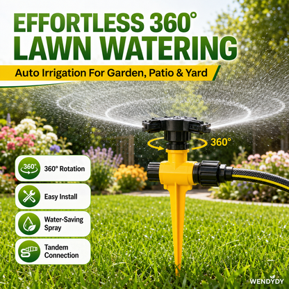 360° Rotating Auto Garden Sprinkler