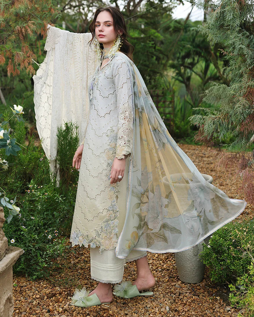 Ivory Botanica Embroidered Lawn Suit