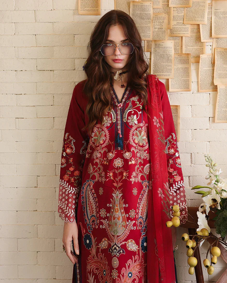 Embroidered Lawn Suit Set - Luma