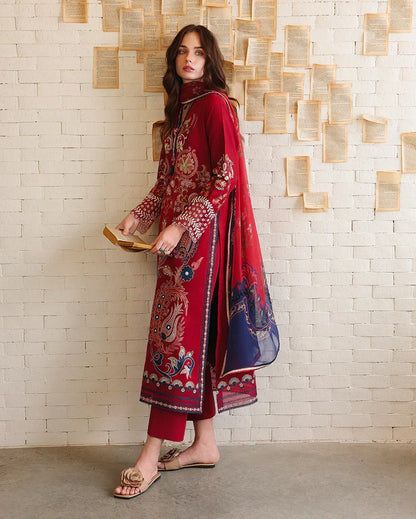 Embroidered Lawn Suit Set - Luma