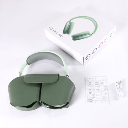P9 Pro Max wireless headphones in red - alternate view