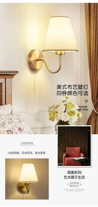 Modern Fabric Wall Sconce