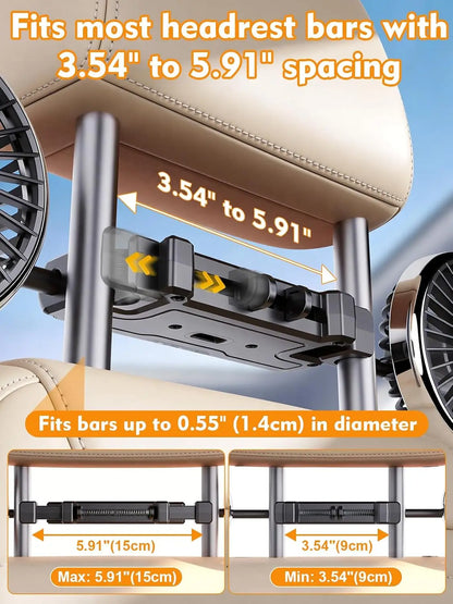 🚗💨 360° Dual USB Car Fan – Cool Every Seat