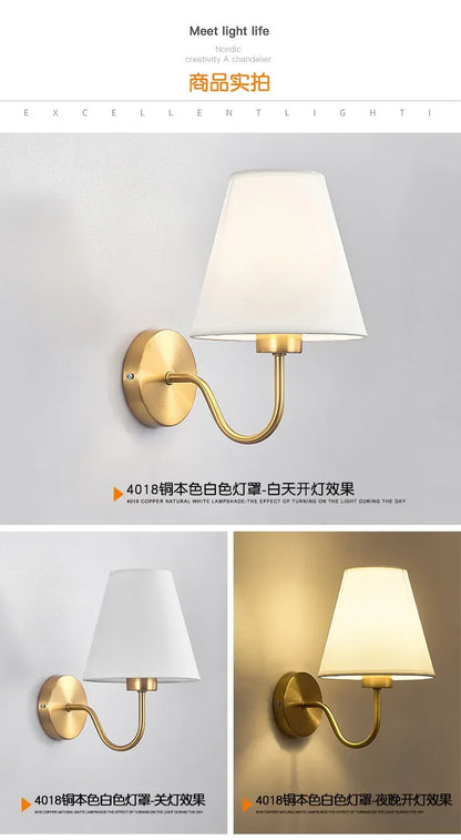 Modern Fabric Wall Sconce