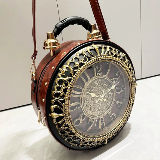 TimeLuxe™ Clock Bag ⏰👜 — Timeless Fashion, Everyday Elegance