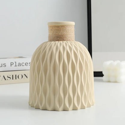 Plastic Water Ripple Design Vase
