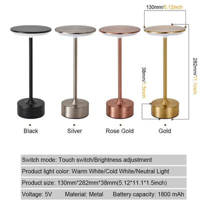 USB Rechargeable Touch LED Lamp