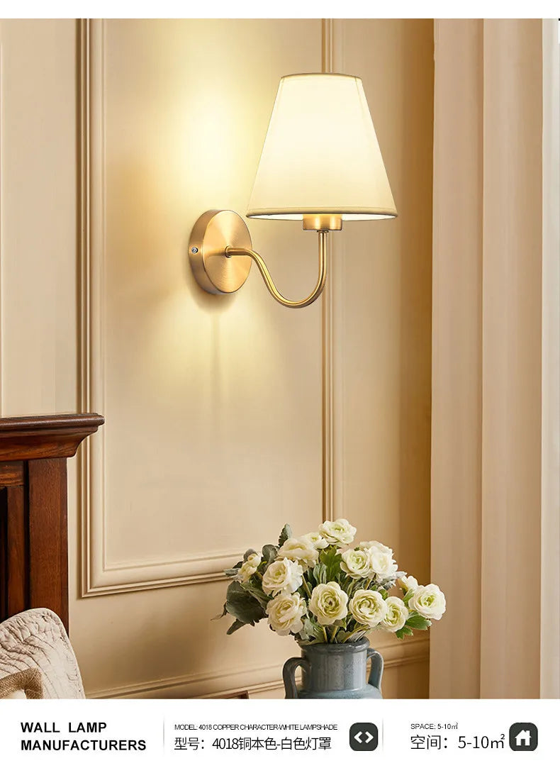 Modern Fabric Wall Sconce