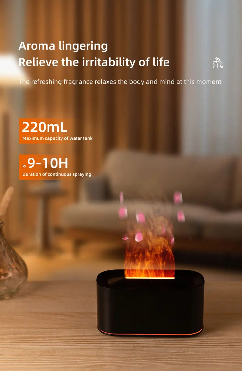 Flame Effect Aromatherapy Diffuser