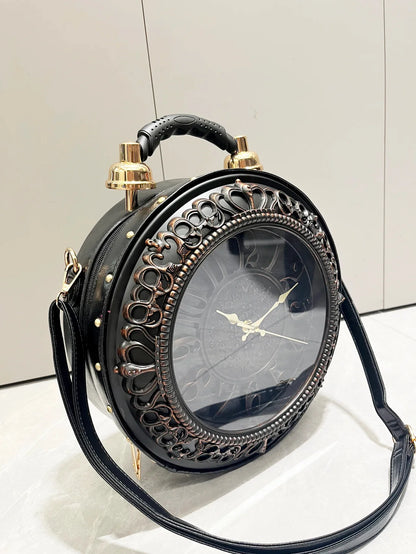 TimeLuxe™ Clock Bag ⏰👜 — Timeless Fashion, Everyday Elegance