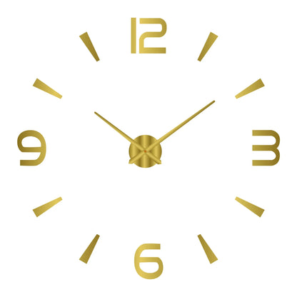 Large round Mirror Wall Clock DIY Self Adhesive Wall Clock