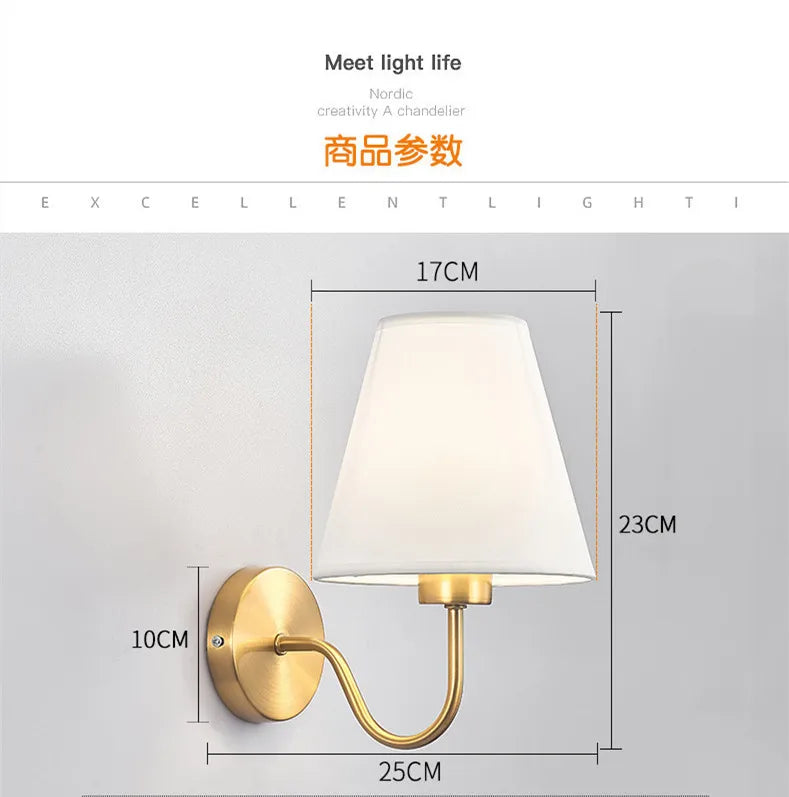 Modern Fabric Wall Sconce