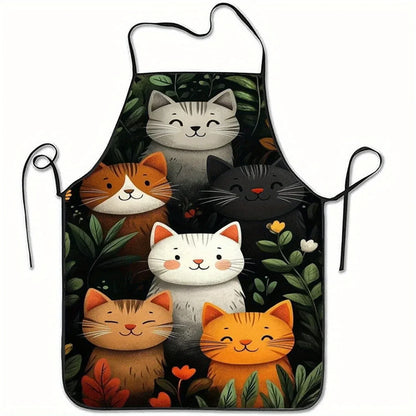 Cute Cat Pattern Apron