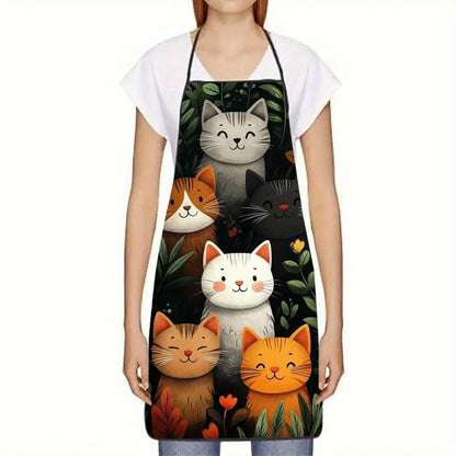 Cute Cat Pattern Apron
