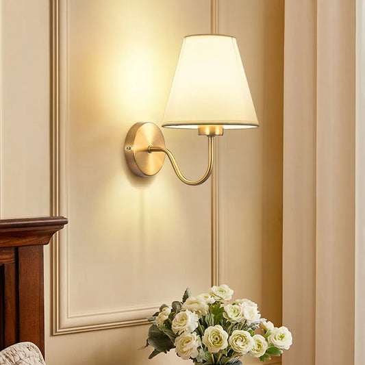 Modern Fabric Wall Sconce — Warm Ambient Lighting for Any Room