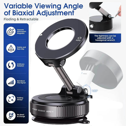 2026 Magnetic vacuum  car phone holder 360 adjustable mount