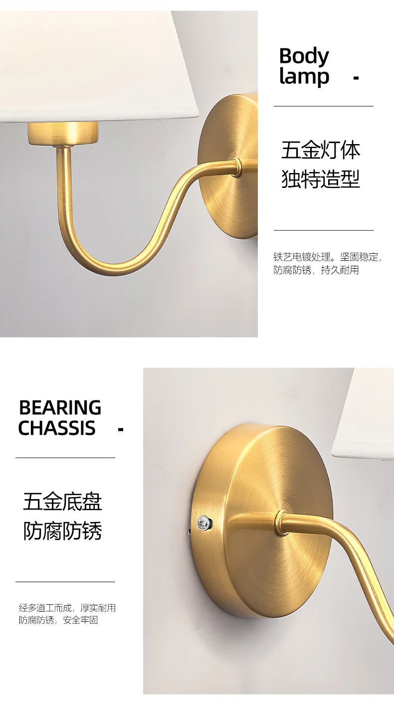 Modern Fabric Wall Sconce