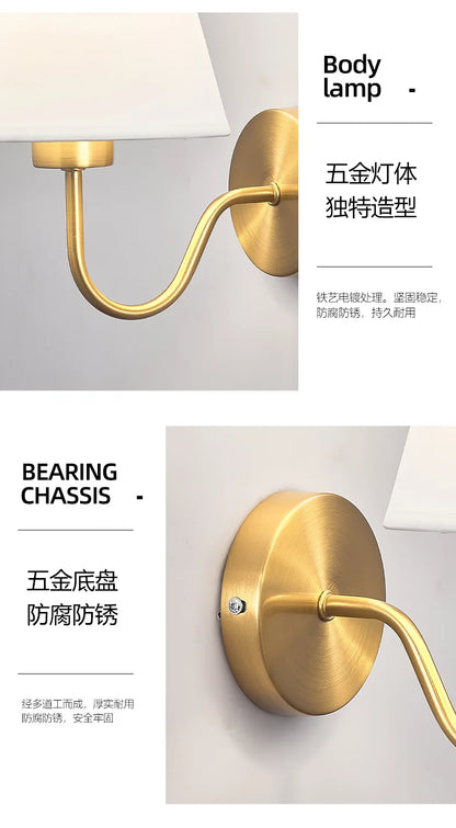 Modern Fabric Wall Sconce